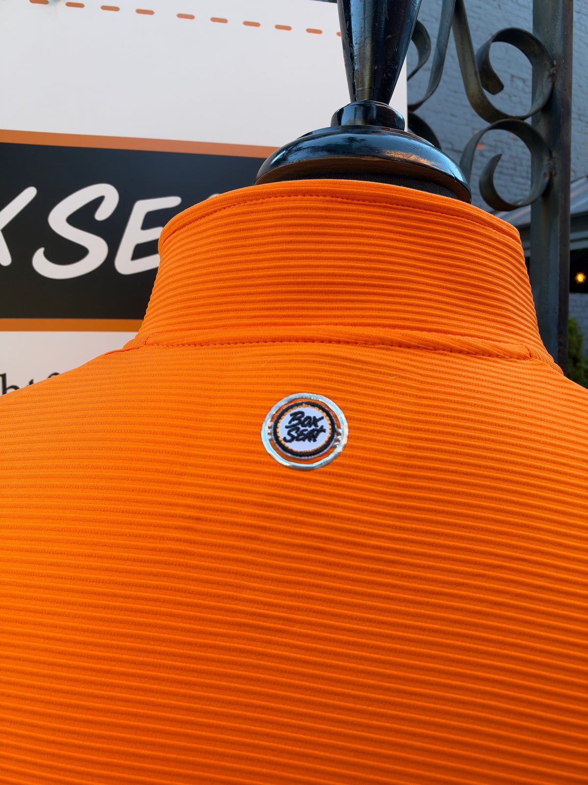 Big Orange Smokey Ribbed Quarter Zip