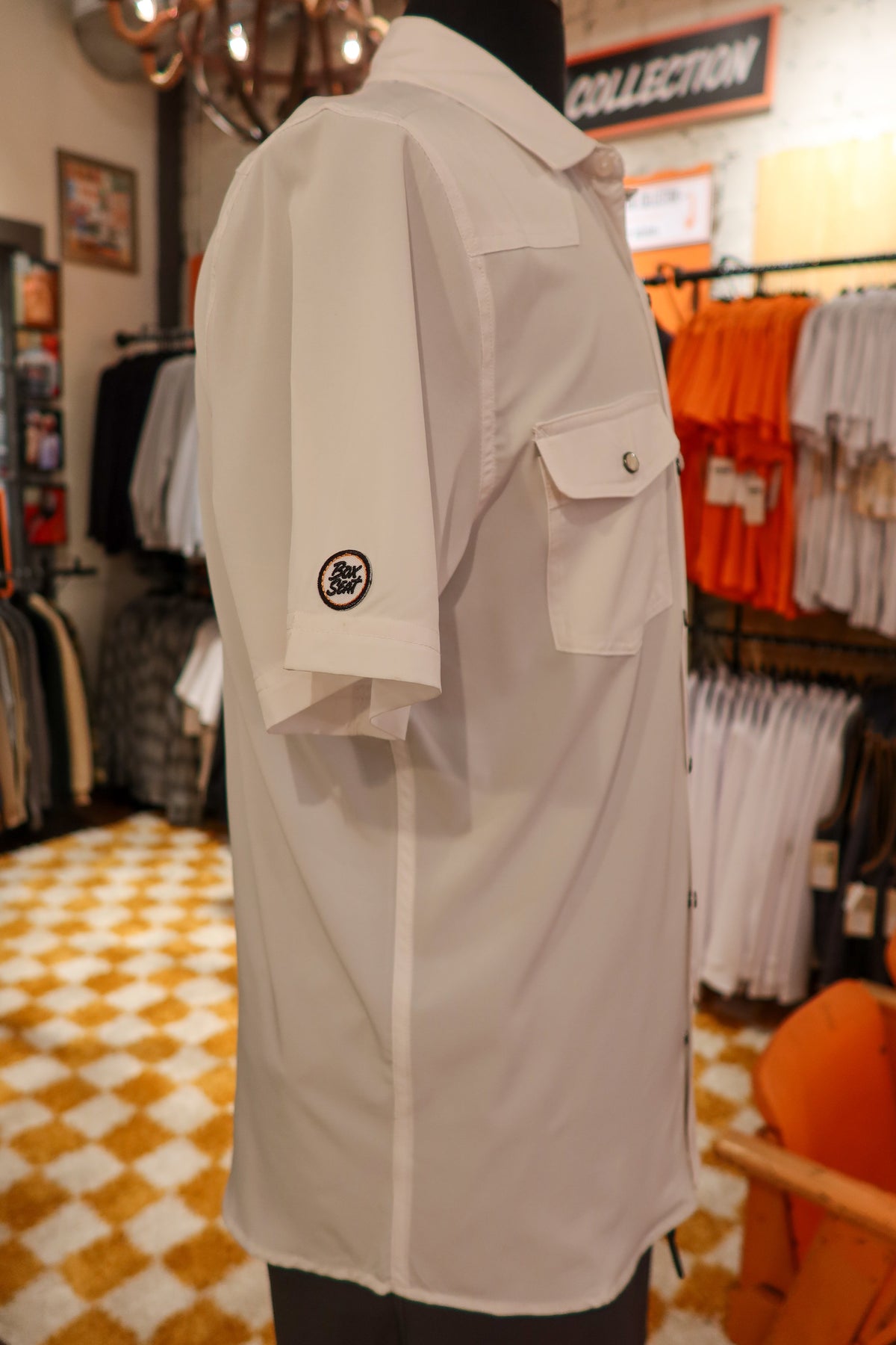 Smokey with Bandana White Performance Button-Down