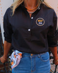 Wild As a Mink Button Down Collared Long Sleeve Shirt