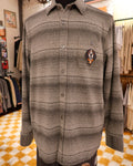 Men’s Charcoal Striped Smokey Button-Down