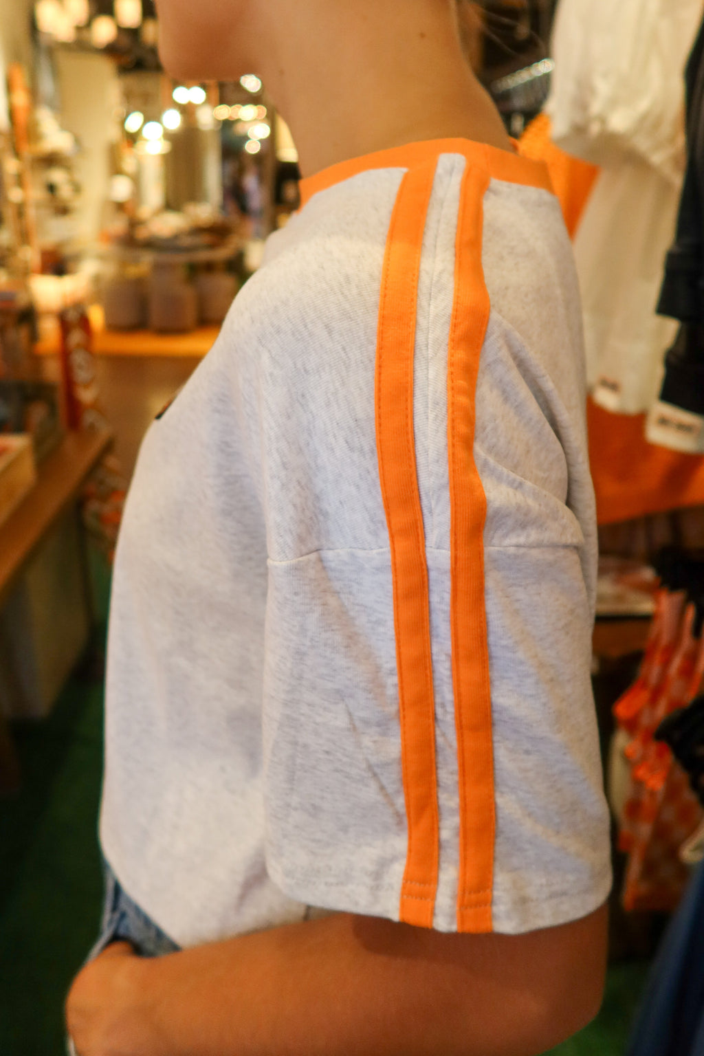 Tennessee Smoke Show Striped Cropped Tee