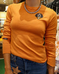 Smokey Dog Lightweight Crew Sweater Orange