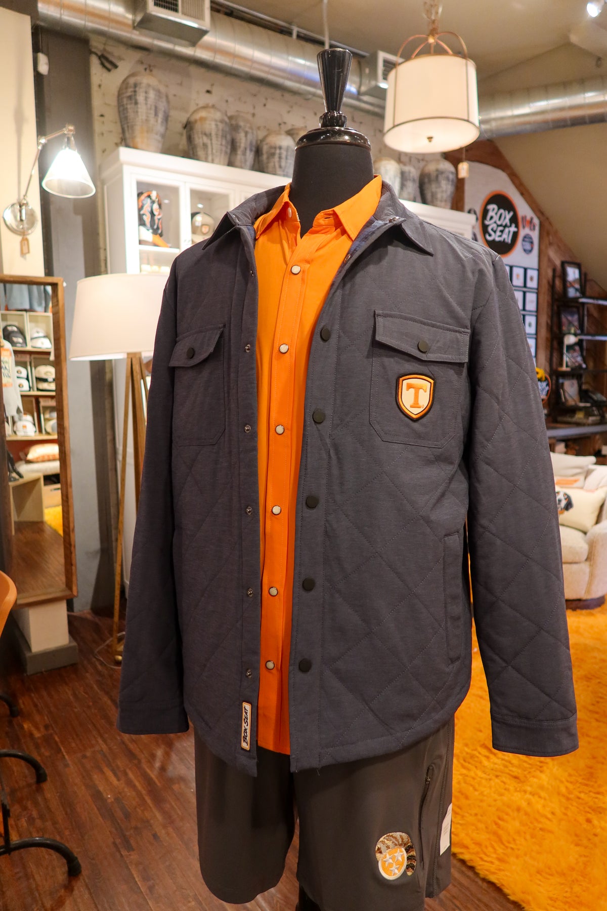 Smokey + Power T Navy Quilted Jacket