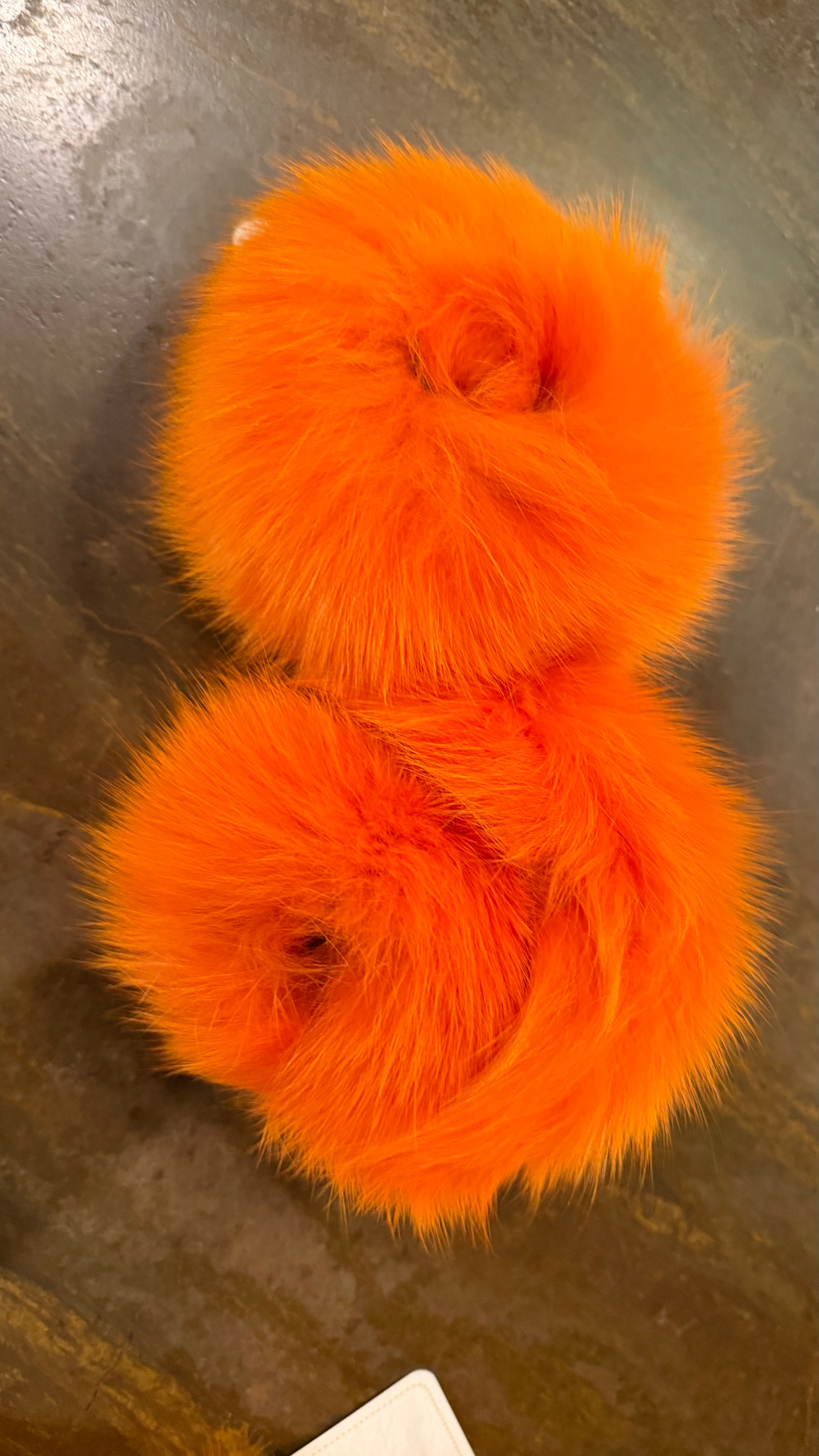 Blue fox cuffs