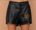 Wild as a mink faux leather shorts