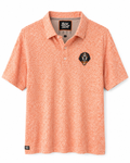 Orange performance polo with Smokey patch -men's